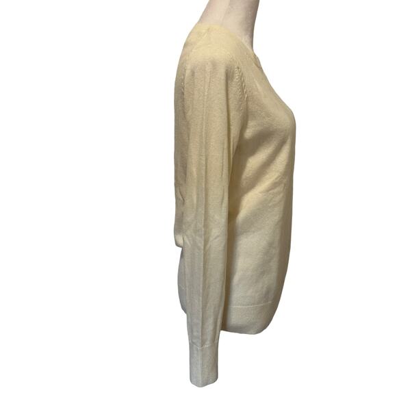 Banana Republic BR Wool Cream Sweater Knit Rope Accent size S Filpucci Italian - Picture 8 of 10
